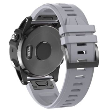 KALEBOL KLB-PWGJ-001 Garmin Fenix 7X / 7X Pro klockarmband 26 mm silikonarmband - Grå