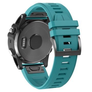 KALEBOL KLB-PWGJ-001 Garmin Fenix 7X / 7X Pro klockarmband 26 mm silikonarmband - Mörkgrön