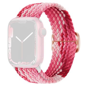 KALEBOL KLB - BZNL - 001 Apple Watch Series 41mm - 40mm - 38mm Nylon klockarmband - Jordgubbsröd