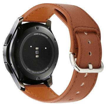 KALEBOL KLB-KCPU-001 Samsung Galaxy Watch 46mm / Huawei Watch 4 Pro 22mm Smart klockarmband Armband i veganläder - Brun