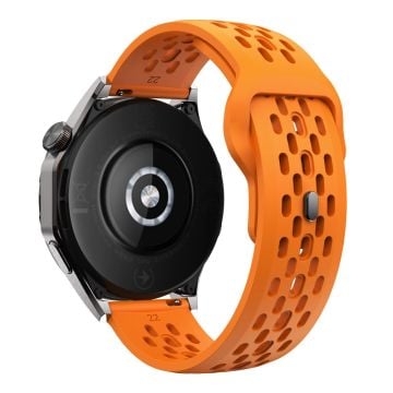 Garmin vivoactive 5 / Venu 2 Plus Silikonarmband 20mm ihåligt justerbart armband - Orange