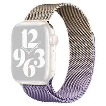 Apple Watch Series 41mm - 40mm - 38mm Watch Band Gradient Magnetic Strap - Gold+Lavender