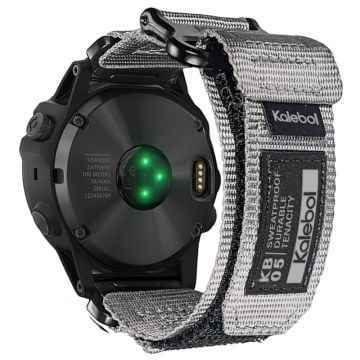 Garmin Tactix 7 AMOLED Edition / Tactix 7 Pro / QuickFit 26mm Watch Strap Nylon Sticker Wrist Band - Grey