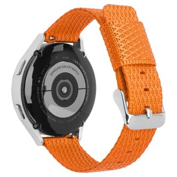 Huawei Watch GT 3 42mm / Watch GT 3 Pro 43mm Wrist Strap 20mm Texture Nylon Watch Strap - Orange / Grid