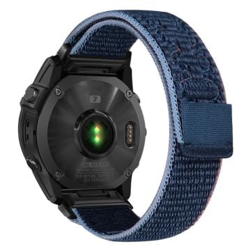 Garmin Tactix 7 Pro / Fenix 7X / 6X Pro / 5X Plus Universal Watch Strap Nylon Wrist band 26mm - Midnight Blue