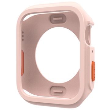 Apple Watch Series 4 / 5 / 6 / SE / SE (2022) 44mm / 7 / 8 / 9 45mm Fallskydd Flexibel klockramfodral - Rosa