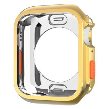 Apple Watch Series 4 / 5 / 6 / SE / SE (2022) 44mm / 7 / 8 / 9 45mm Fallskydd Flexibel klockramfodral - Guld