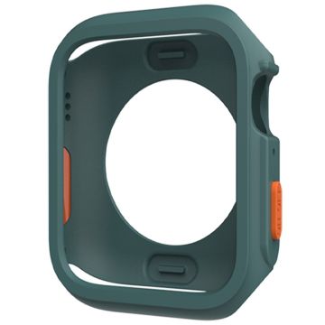 Apple Watch Series 4 / 5 / 6 / SE / SE (2022) 44mm / 7 / 8 / 9 45mm Fallskydd Flexibel klockramfodral - Grön