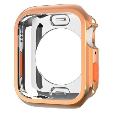 Apple Watch Series 4 / 5 / 6 / SE / SE (2022) 44mm / 7 / 8 / 9 45mm Fallskydd Flexibel klockramfodral - Roséguld