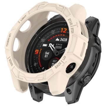 Garmin Fenix E 47mm Flexibelt klockfodral Anti-rep Hollow Watch Frame Cover - Stjärnljus