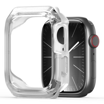 DUX DUCIS Tamo Series Apple Watch Series 9 / 8 / 7 41mm klockfodral Silikon stötsäkert skydd - Transparent Vit