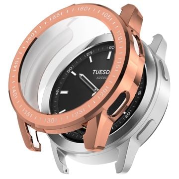 Xiaomi Watch S3 reptålig klocka Skyddsfodral Galvanisering Anti-drop Skal - Roséguld