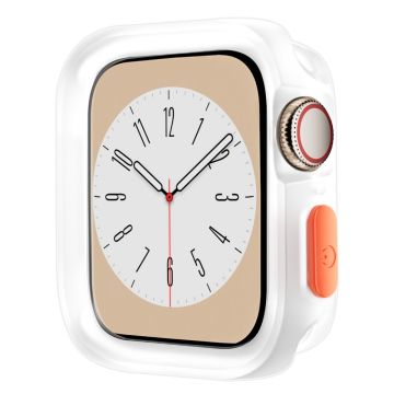 Apple Watch Series 9 / 8 / 7 41mm Skyddsfodral Anti-drop Half Cover Flexibel klockram - Genomskinlig