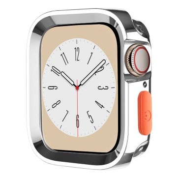 Apple Watch Series 9 / 8 / 7 41mm Skyddsfodral Anti-drop Half Cover Flexibel klockram - Glänsande Silver