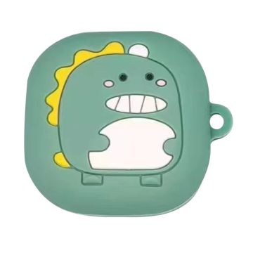 Samsung Galaxy Buds FE Cartoon Silicone Case Bluetooth Earphone Anti-Dust Cover - Green Dinosaur