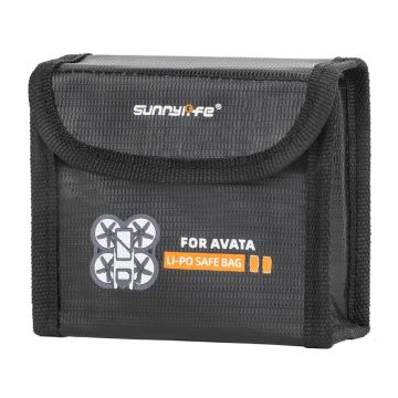 SUNNYLIFE AT-DC478 For DJI Avata 2-Battery Safety Storage Bag Explosion-proof Heat Resistant Lithium Battery Protective Pouch