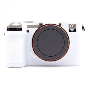 Sony A7CR / A7C II Anti-Slip Silicone Protective Case Dust-Proof Camera Cover - White