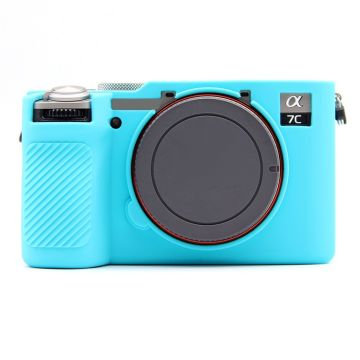 Sony A7CR / A7C II Anti-Slip Silicone Protective Case Dust-Proof Camera Cover - Blue