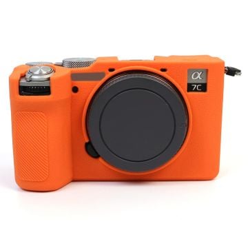 Sony A7CR / A7C II Camera Scratch Resistant Silicone Cover Camera Sleeve - Orange