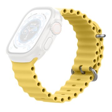 AHASTYLE WG102 Apple Watch Series 41mm - 40mm - 38mm Silicone Watch Band - Yellow