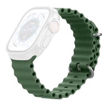 AHASTYLE WG102 Apple Watch Series 41mm - 40mm - 38mm Silicone Watch Band - Green