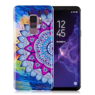 Samsung Galaxy S9 Skal med ett unikt motiv - Färgad mandala