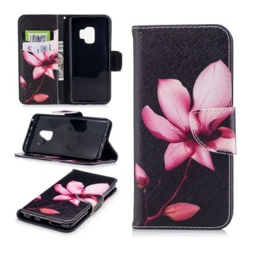 Samsung Galaxy S9 Fodral med ett unikt motiv - Rosa blomma