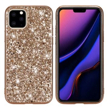 Glitter iPhone 11 Pro Max skal - Guld