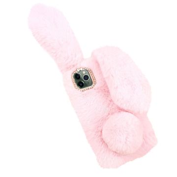 Fluffy Rabbit iPhone 11 Pro Max skal - Rosa