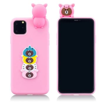 Cute 3D iPhone 11 skal - Rosa