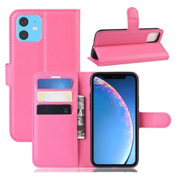 Alpha läder iPhone 11 fodral - Rosa