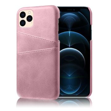 iPhone 12 Pro / iPhone 12 skal med korthållare - Rosa