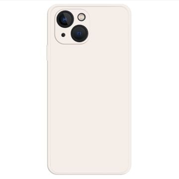 Beveled anti-drop rubberized cover for iPhone 13 Mini - Beige