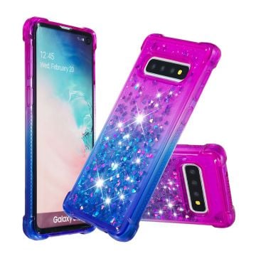 Glitter Samsung Galaxy S10 skal - Flerfärgad