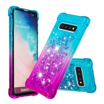 Glitter Samsung Galaxy S10 skal - Flerfärgad