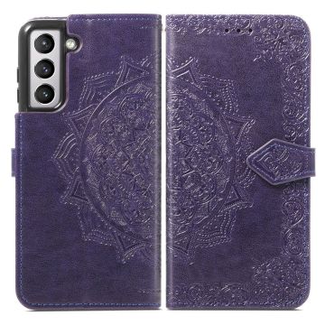 Mandala Samsung Galaxy S21 Plus Flip-fodral - Lila