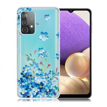 Deco Samsung Galaxy A32 5G skal - Blå Blomma