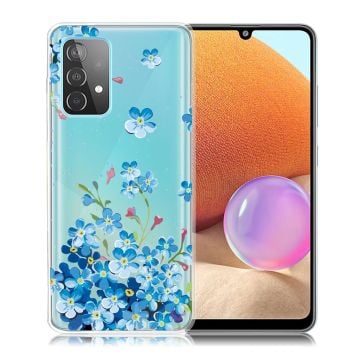 Deco Samsung Galaxy A32 skal - Blå Blommor