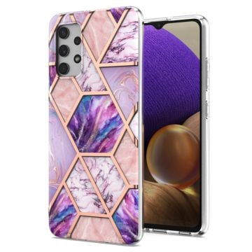 Marmormotiv Samsung Galaxy A32 skal - Ljust Lila