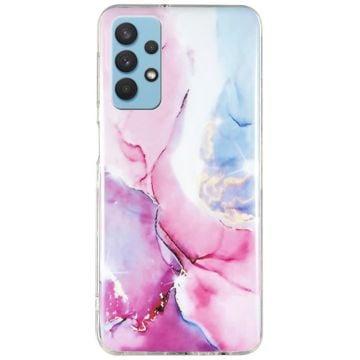 Marmormotiv Samsung Galaxy M32 5G / Samsung Galaxy A32 5G skal - Rosa / Blå