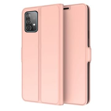 Smidigt och tunt PU-läder Samsung Galaxy M32 5G / Samsung Galaxy A32 5G fodral - Rosa