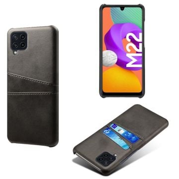 Samsung Galaxy M22 / Samsung Galaxy M32 / Samsung Galaxy F22 skal med korthållare - Svart