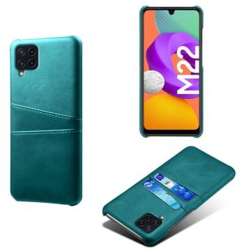 Samsung Galaxy M22 / Samsung Galaxy M32 / Samsung Galaxy F22 skal med korthållare - Grön