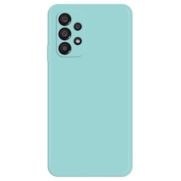 Avfasat gummerat droppskydd för Samsung Galaxy A33 5G - Cyan