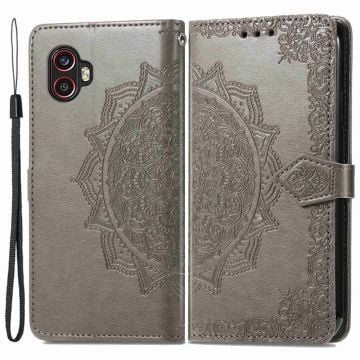 Mandala Samsung Galaxy Xcover 2 Pro / Xcover 6 Pro Flip Fodral - Grå