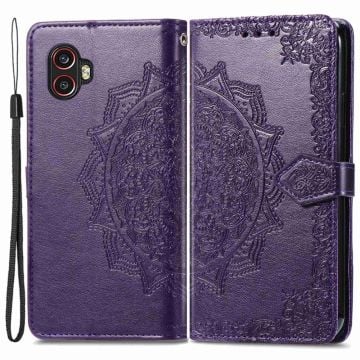 Mandala Samsung Galaxy Xcover 2 Pro / Xcover 6 Pro Flip Fodral - Lila