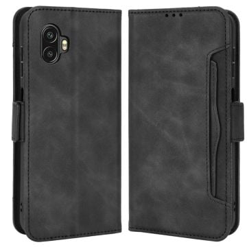 Modernt Samsung Galaxy Xcover 6 Pro fodral med plånbok - Svart