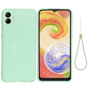 Matt Samsung Galaxy A04 skal av flytande silikon - Grön