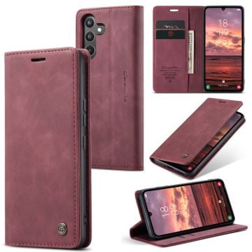 CaseMe Samsung Galaxy A34 5G Vintage Fodral - Vinröd