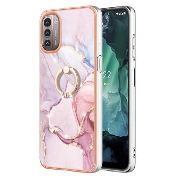 Marmormotiv Nokia G11 / Nokia G21 skal - Roséguld Marmor Dimma